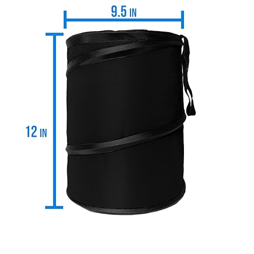 FH Group Automotive Waterproof Portable Collapsible Large Can Garbage Container fits Most Cars,Polyethylene, SUVs, and Trucks Beige Trash