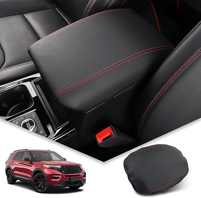 BIBIBO for 2024 2025 2026 Explorer Center Console Cover for 2020-2026 Ford Explorer Arm Rest Cover,2025 2026 Explorer Arm Rest Pad Seat Box Cover,2024-2026 Explorer Arm Rest Cover Explorer 2020-2026