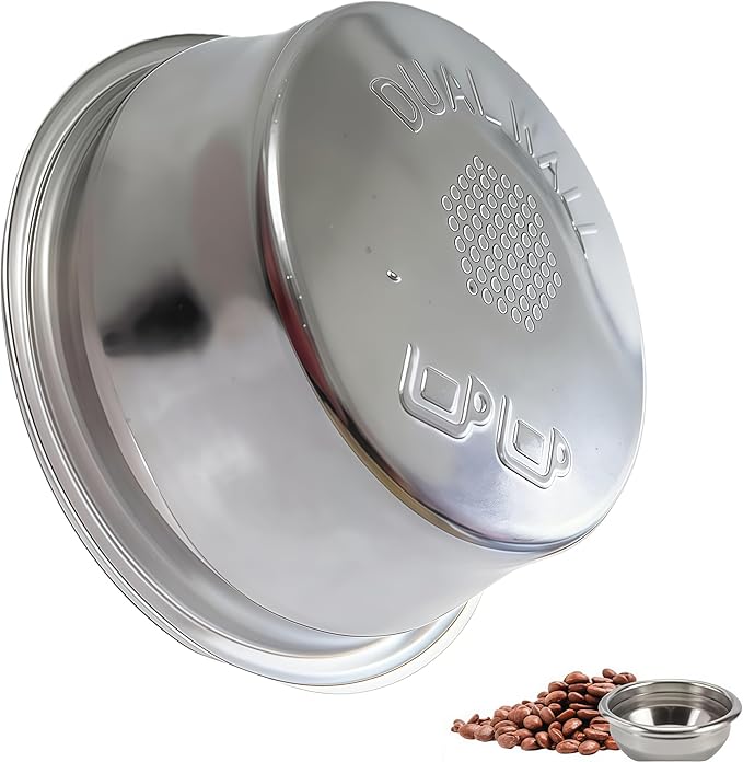 BES860XL Double Cup Dual Wall coffee Filter Basket compatible with Breville BES870/875/880/878/890/500/BES860XL Coffee Machine Pressurized Filter Basket basket Fits various Breville models