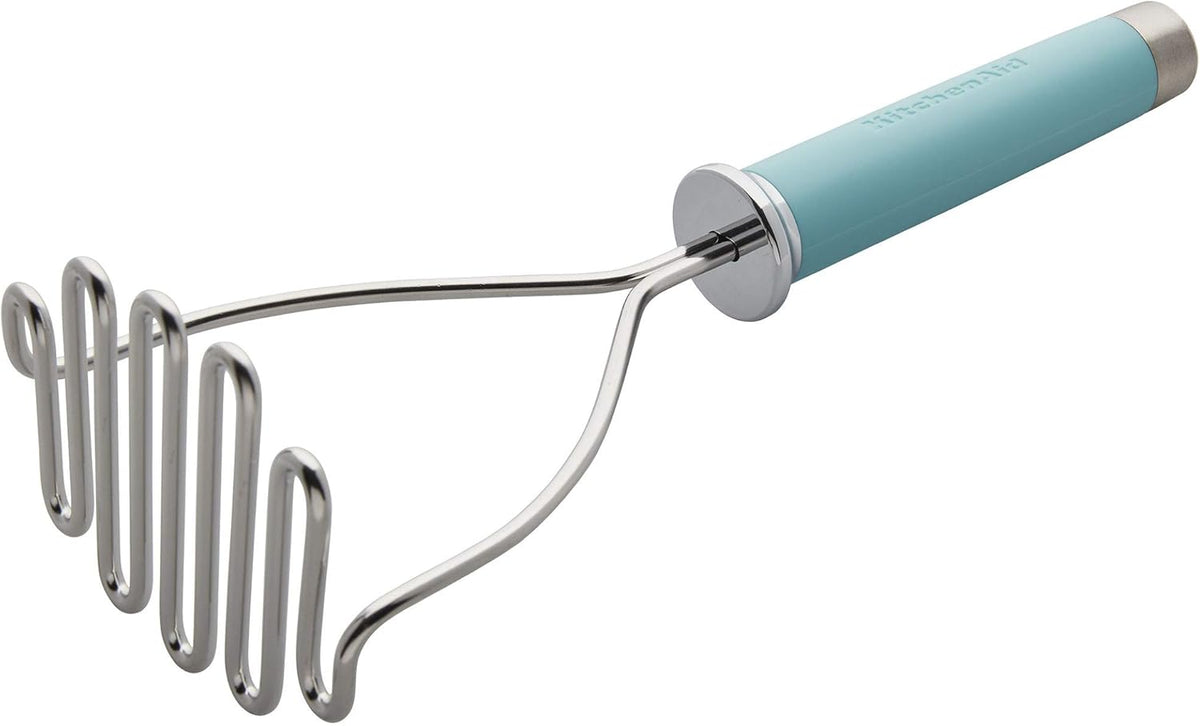KitchenAid Gourmet Stainless Steel Wire Masher, 10.24-Inch, Black