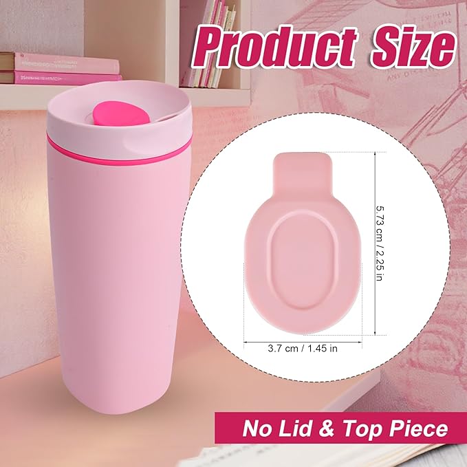 2pcs Slider Replacement Stopper for Owala SmoothSip Slider 12oz 20oz 24oz, Silicone Seal Plug Compatible with Owala Coffee Insulated Cup Mouth Stopper Top Lid Gasket Plug Accessories BPA-Free (Pink)