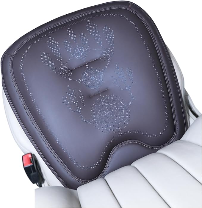 Comfort Dreamcatcher Car Seat Cushion Non-Slip - Relaxing, Optimal Support & Posture for Long Drive (Single Seat (Coffee Brown))