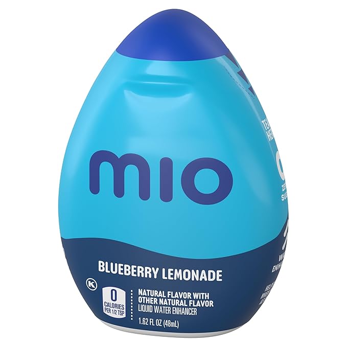 MiO Liquid Water Enhancer - makes 24 servings + Vitamins, 1.62 oz each, (Blueberry Lemonade, Pack of 2)