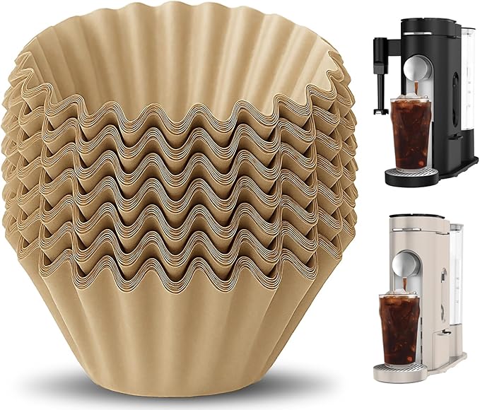 MIMORE Coffee Filters - 150 PCS Disposable Coffee Paper Filters for Ninja Pods and Grounds Single Serve Coffee Maker PB041, PB051 (Compatible with Kalita Wave Dripper 155)