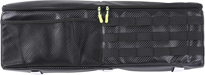 Aunginsy 1PCS Trunk Organizer Compatible with Toyota FJ Cruiser 2007-2021+, Car Left Side Trunk Storage Bag Backseat Hanging Storage Multi-Compartment Space Saving Accessories, Carbon Fiber Pattern