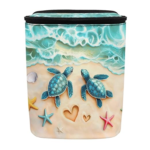 Blue Turtle Car Trash Can Easy Installation Hanging Garbage Bin for Back Seat Leak Proof Automotive Garbage Cans Fashion Auto Interior Comfort for Cars, Trucks, SUVs