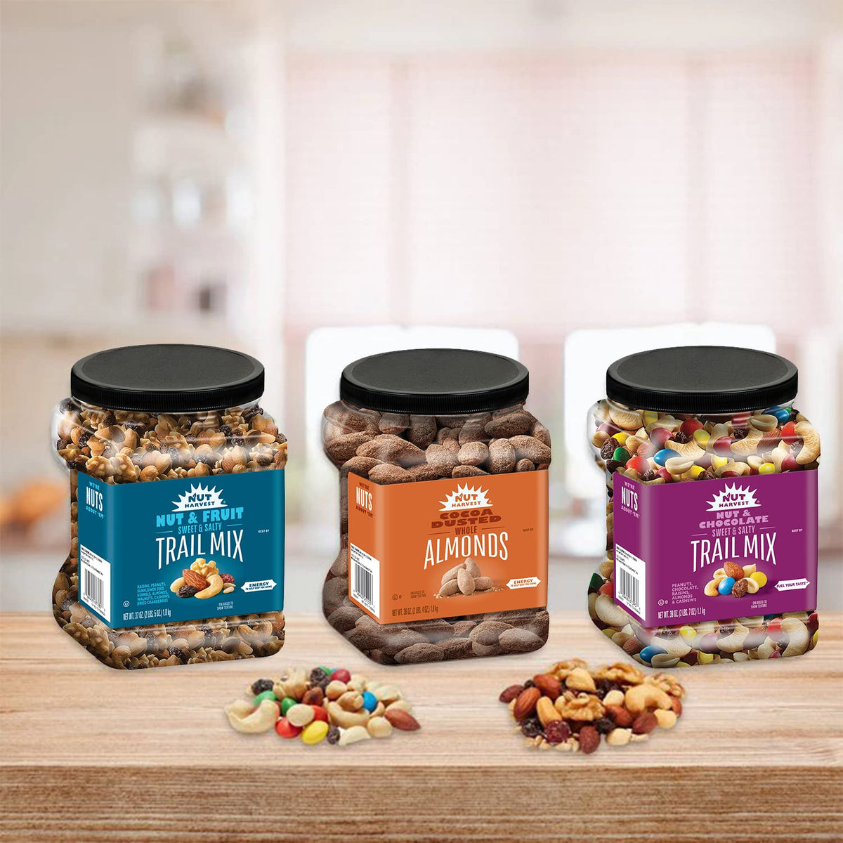 Nut Harvest Nut & Chocolate Mix, 39 Ounce Jar