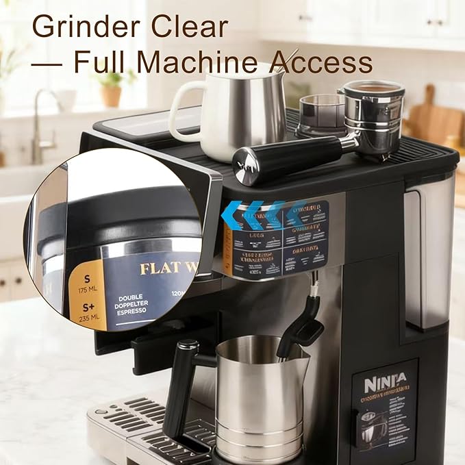 Ultra-Premium Platinum-Cured Silicone Top Mat for Ninja ES601, Grinder-Free Professional Workstation with Total Scratch & Mess Control – Ultimate Ninja Luxe Cafe Pro Accessories Upgrade
