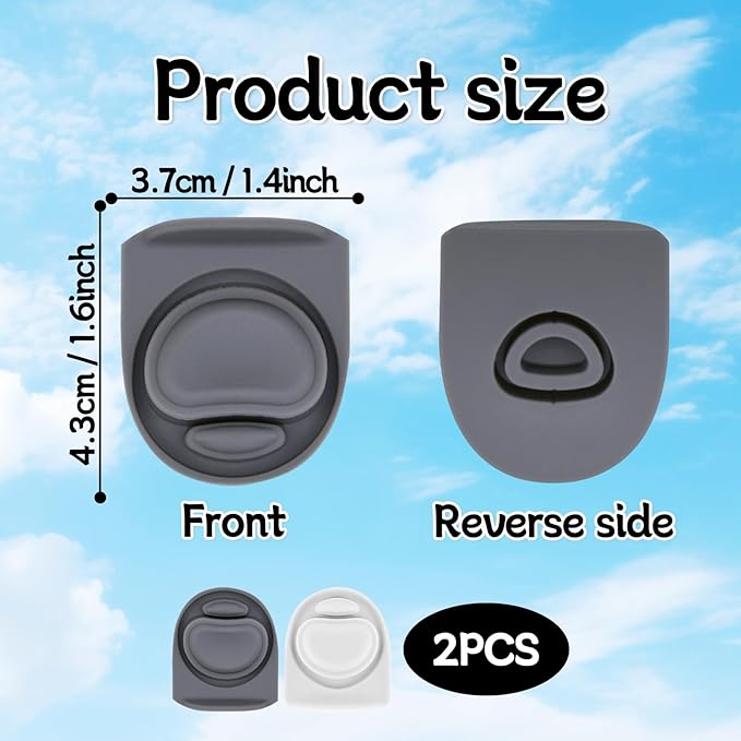 2 Pcs Replacement Rubber Seal Stopper Compatible with Owala FreeSip,Water Bottle Top Gasket Lid for Owala 16/19/24/32/40oz Bottle Mouth Cap Silicone Stoppers Parts Insert Accessories 2PB-3