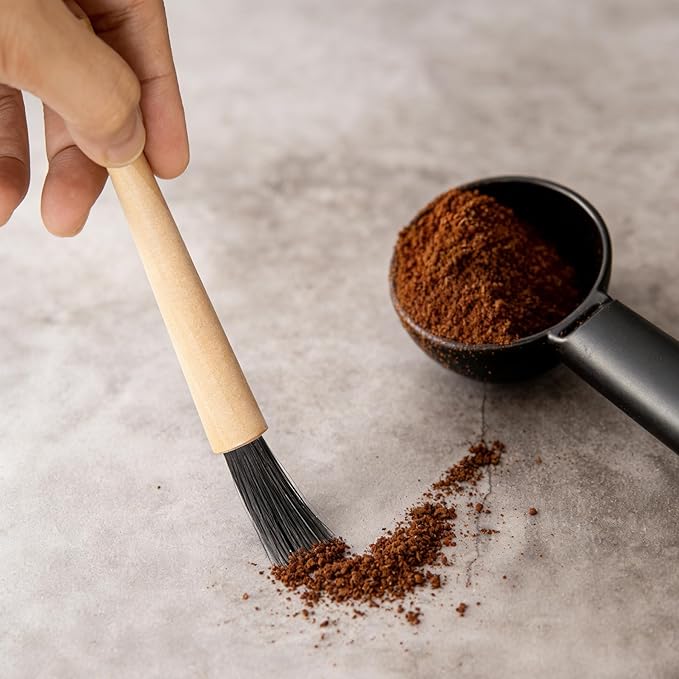 Coffee Grinder Cleaning Brush - Dusting Espresso Brush Accessories Cleaner Barista Brush Machine Cleaning Brush, Cleaner for Bean Grain Coffee Tool Barista Home Kitchen (Small-A)