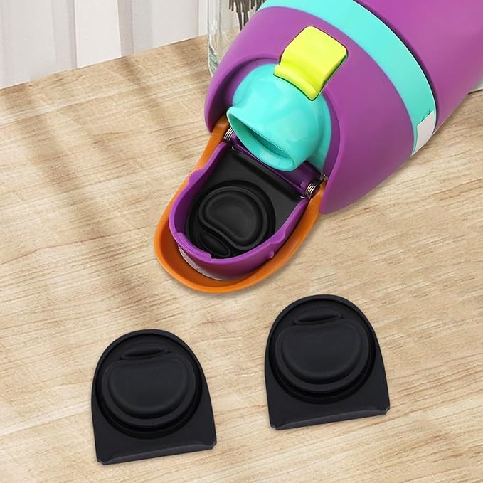 2 Pcs Replacement Rubber Seal Stopper Compatible with Owala FreeSip,Water Bottle Top Gasket Lid for Owala 16/19/24/32/40oz Bottle Mouth Cap Silicone Stoppers Parts Insert Accessories 2PB-4