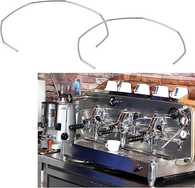 The Lord of the Tools 5x Stainless Steel Coffee Machine Portafilter Clip Ring for 51&54mm Coffee Machine Portafilter Compatible with Donlim KF6001