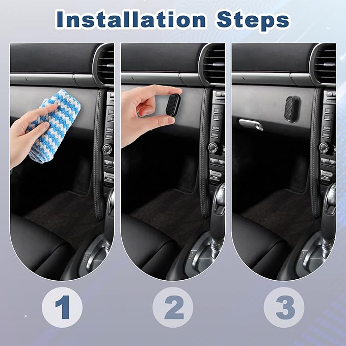 Bremorou 8 Pcs Car Hooks Key Holder For Car Purse Hook For Strong Self-Adhesive Backseat Hangers Mini Hooks Multifunctional Wall Hanging For Key Charging Cable Earphone Interior Accessories