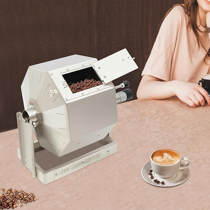 Coffee Bean Roaster,3.83Gal Coffee Bean Baker,Peanut Roaster,Stainless Steel,Drum Type,Automatic Coffee Roaster Machine for Home and Commercial Use