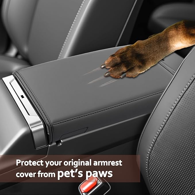 SKTU for 2026 Toyota RAV4 Armrest Cover for 2026+ Toyota RAV4 (LE/SE/XLE Premium/Woodland/XSE/Limited) Center Console Cover Toyota RAV4 2026 Accessories Console Cushion Cover Soft