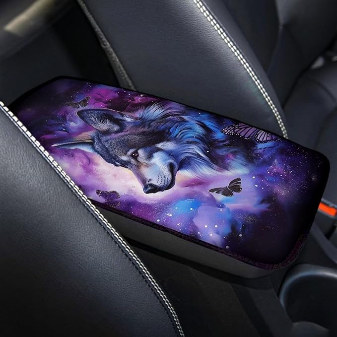 Biyejit Car Center Console Armrest Cushion Cover Pad Car Interior Decor Accessories Universal Fit for Sedan, Truck, SUV