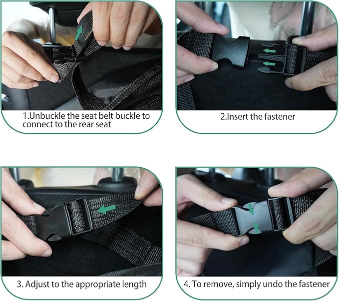 Hanging Trunk Organizer Fit For JEEP Grand Cherokee Foldable Large Capacity 41.3x20 inch Backseat Trunk Organizers Storage with Multi Pockets（Black）