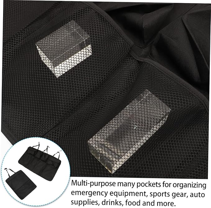 VICASKY Hanging Car Storage Organizer for Trunk 2pcs Backseat Car Organizer Pockets Tidy Auto Supplies Storage Bag