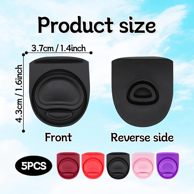 Rubber Seal Replacement Stopper Compatible with Owala Freesip16/19/24/32/40oz Spout Lid,5 Pcs Water Bottle Gasket Silicone Cap Insert Gasket Stopper Replacement Parts Accessories (5 Colors 2)