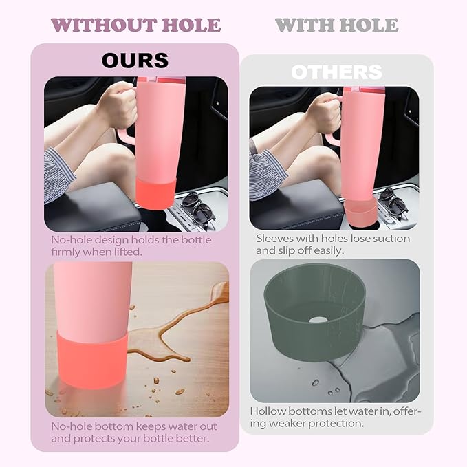 Silicone Boot for Owala 30oz & 40oz FreeSip Sway Bottles & Tumblers - Non-Slip, Scratch-Resistant, Stability Enhancer, Available in 12 Colors (Dreamy Field)