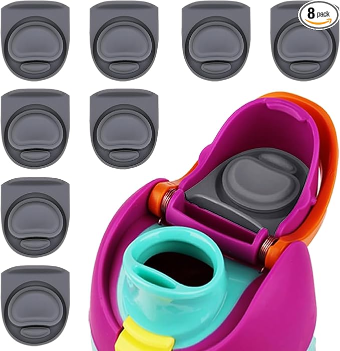 8 Pcs Replacement Rubber Seal Stopper Compatible with Owala FreeSip,Water Bottle Top Gasket Lid for Owala 16/19/24/32/40oz Bottle Mouth Cap Silicone Stoppers Parts Insert Accessories 8AB-U2