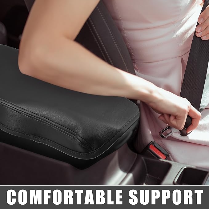 Auto Center Console Pad Waterproof Armrest Seat Box Cover Protector for Lexus ES330 ES350 2005-2009 Black