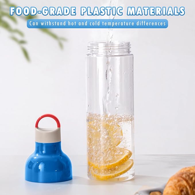OneNine BPA Free Water Bottle, 27oz/800ml Fruit Infuser Water Bottles, Cold Brew Coffee Maker Tea Bottle with Infuser, Leakproof Portable Large Cold Brew Bottle for Travel Outdoor, Gyms, Offices(Blue)