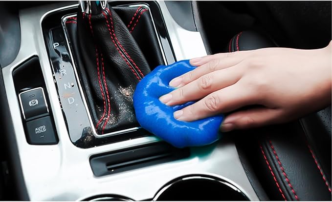 x xotic tech 2Pack Cleaning Gel for Car Putty Detailing Car Interior Slime Cleaning Mud Auto Detailing Tools Kits Keyboard Cleaner Valentines Day Gifts for Men Women Yellow Blue (320g/11.2oz)