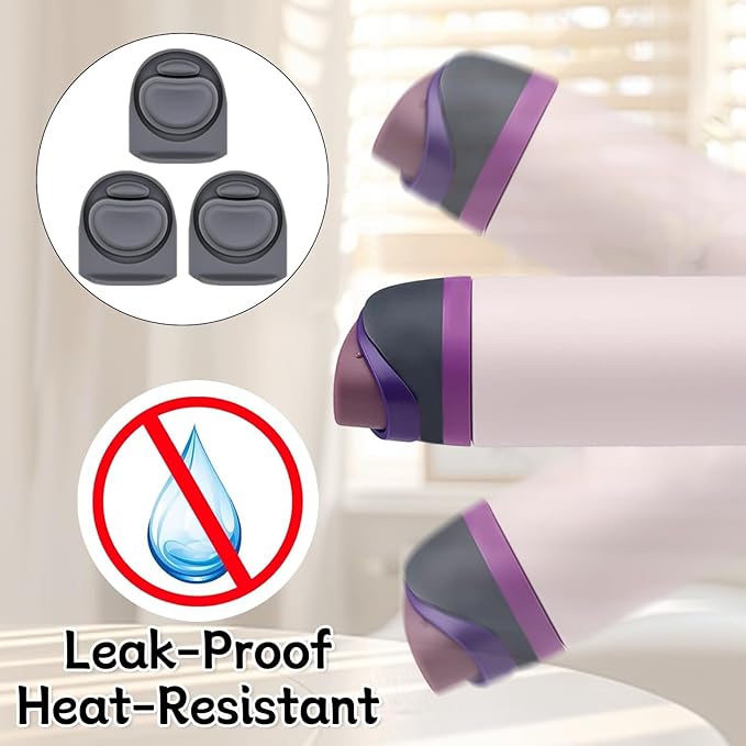 3pcs Replacement Rubber Stopper Seal Compatible with Owala FreeSip 24oz 32oz,Water Bottle Lid Cap Silicone Seal Parts for Owala 16/19/24/32/40oz Spout Gasket Mouthpiece Piece Accessories F1