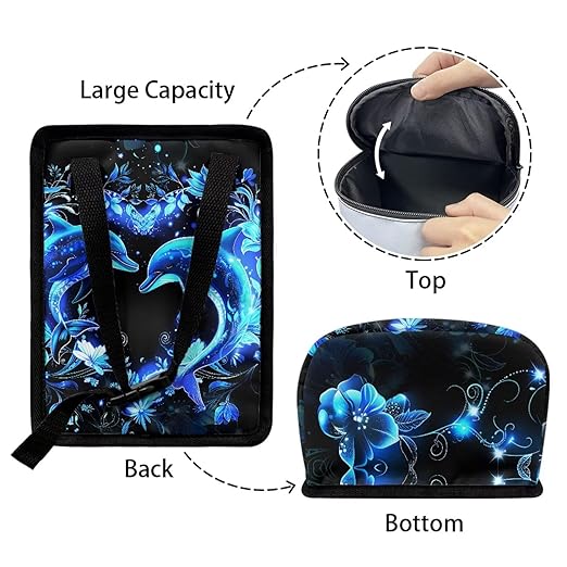 Blue Dolphin Car Trash Can Easy Installation Vehicle Trash Can for SUV Truck Van Leak Proof Vehicle Trash Can Hanging Car Interior Accessory Fit Most Cars, Trucks, SUVS, or Vans