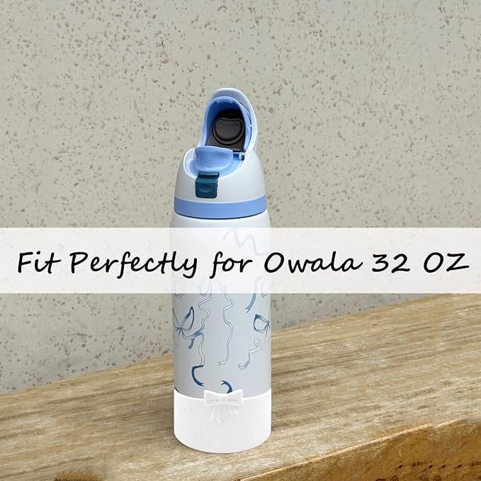 Silicone Bow Boot Water Bottles Accessories for Owala 32 oz WaterBottles