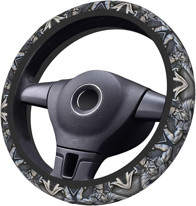 Shield Mythology Universal Fit Steering Wheel Cover for Car, Truck, and SUV, Durable Steering Wheel Protection