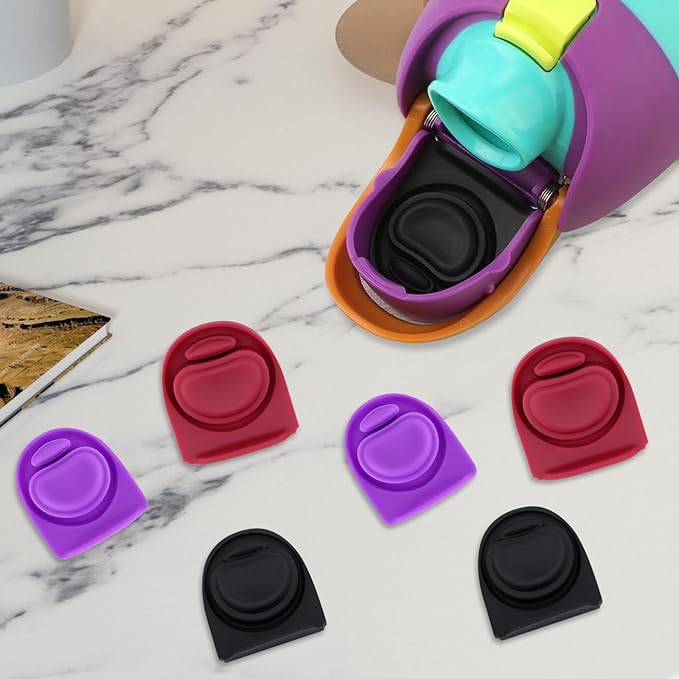 6pcs Replacement Rubber Seal Stopper Gasket Compatible with Owala Freesip 24oz 32oz,Bottle Top Cap Mouth Insert Spout Lid Silicone Replacement Accessories Parts for Owala 16/19/24/32/40oz(3 colors)