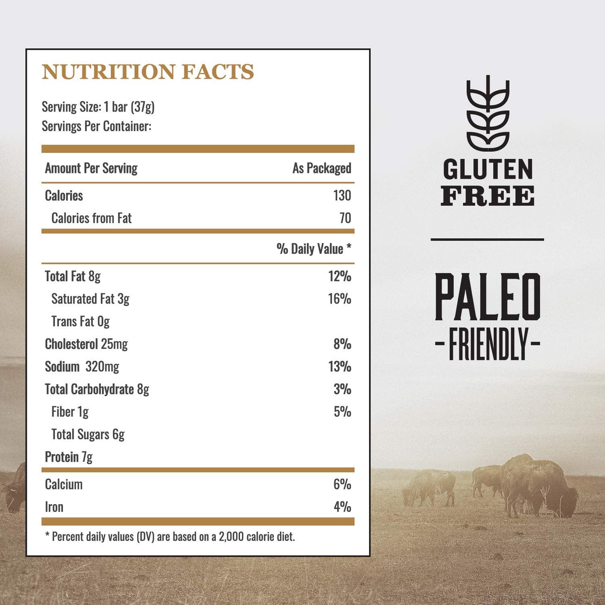 EPIC Bison Uncured Bacon and Cranberry Bars, Grass-Fed, Protein Bar, 12 Ct, 15.6 oz