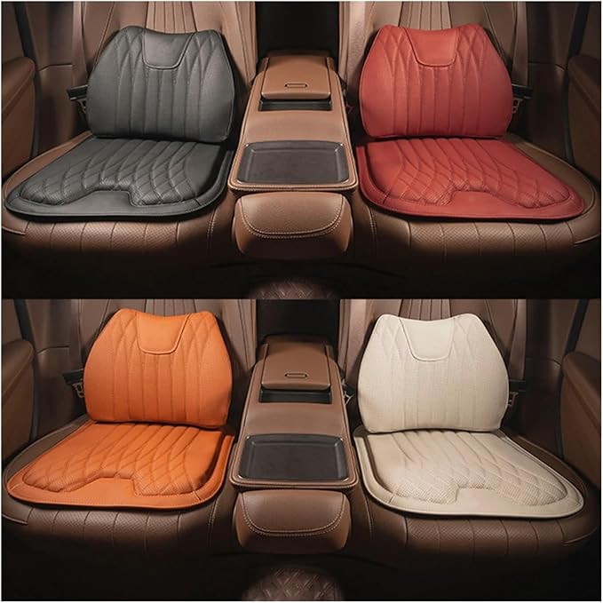 F Car Seat Cushion for BMW All Model I3 I4 I8 X1 X2 X3 X4 X5 X5M X6 X7 Z4 Car Lumbar Support Pillow Auto Seat Waist Back Cushion Y (Color : Black C)