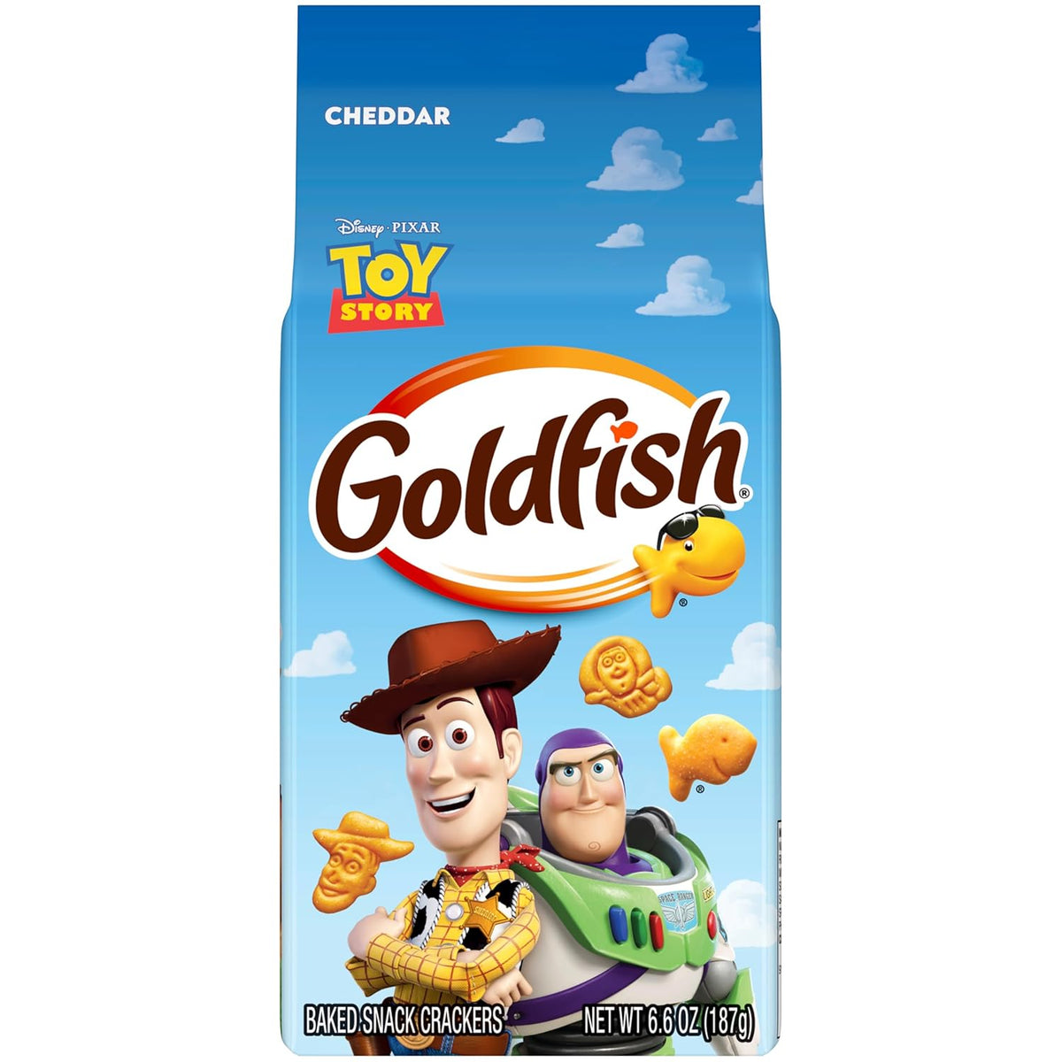 Goldfish Disney Pixar Toy Story Cheddar Cheese Crackers, 6.6 Oz Bag