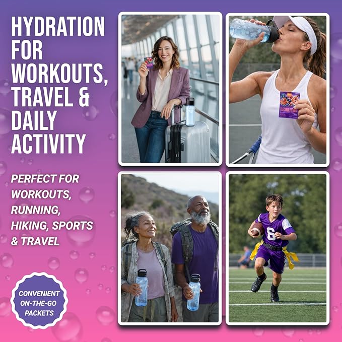 Dr. Price’s Electrolytes Hydration Powder Packets – Blueberry Pomegranate, 30 Packs | Sugar Free Electrolyte Drink Mix, 72+ Trace Minerals, Manganese | Keto, Vegan, Doctor-Formulated, Made in USA