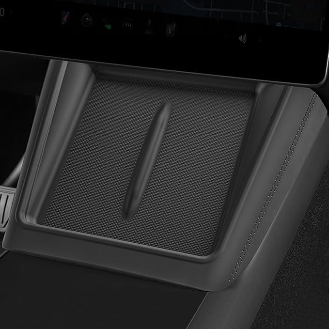 Model y Centre Control Wireless Charging Mat，Center Console Wireless Charger Pad Compatible with Tesla Juniper Model y 2026 2025 (Model y Juniper Full Cover pad)