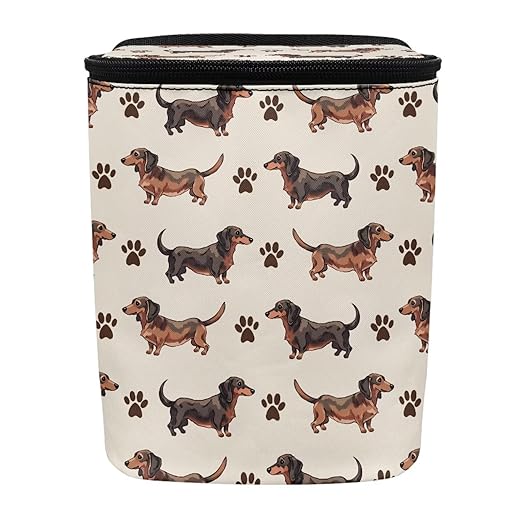 Dachshund Car Trash Can Leak Proof Hanging Garbage Bin for Back Seat Easy to Install Vehicle Trash Can Hanging Fashion Auto Interior Universal Fit Truck Automotive Most Cars