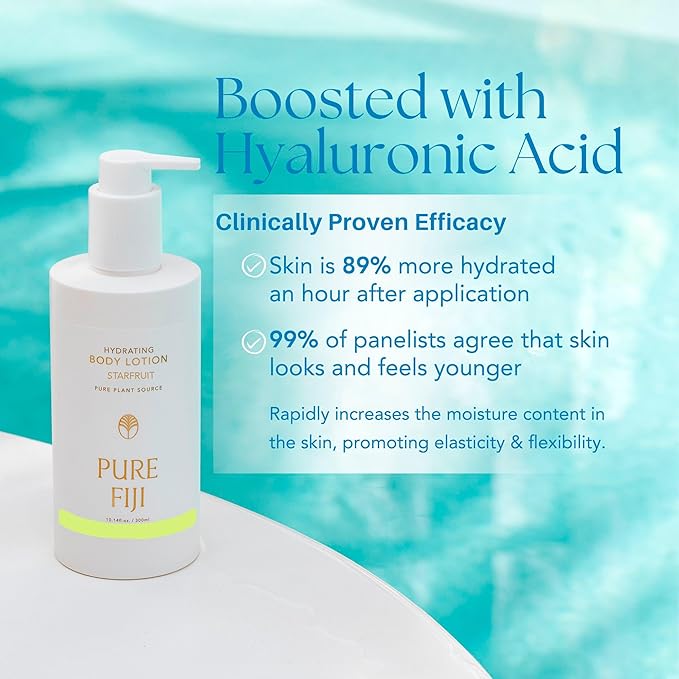 PURE FIJI Hydrating Body Lotion, Starfruit (10.14 Fl.Oz /300ml)
