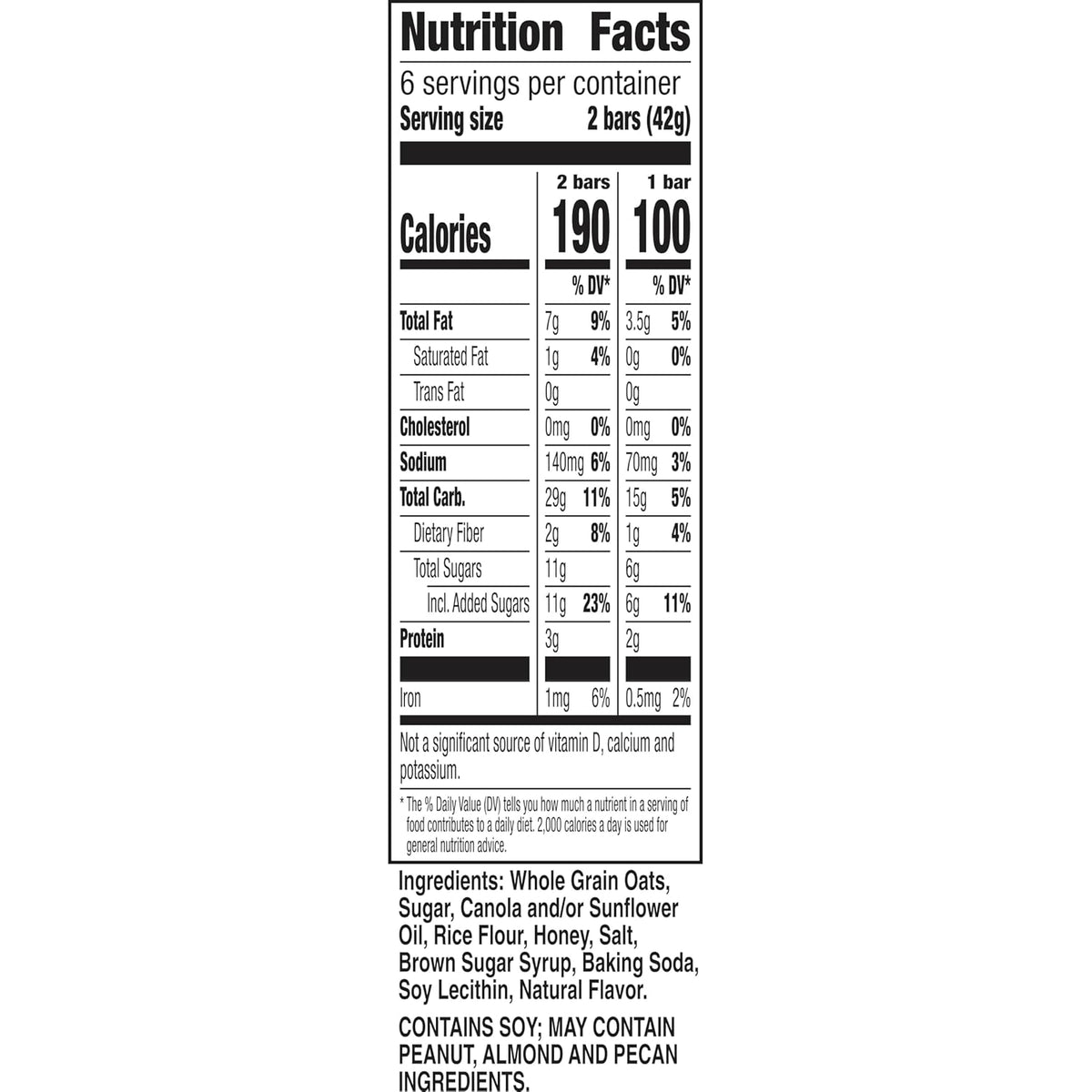 Nature Valley Oats 'n Honey Granola Bars 8.94 oz