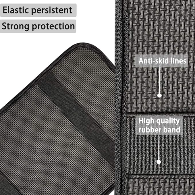 UNICEU Auto Interior Decor Armrest Cushion Cover, Animal Dog Paw Love Heart Print Neoprene Car Center Console Armrest Cover Pad, Universal