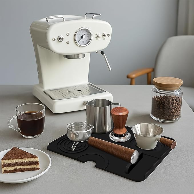 51mm Espresso Accessories Kit Spring Loaded Calibrated Espresso Tamper Espresso Tamping Mat Wdt Tool Dosing Funnel Set Coffee Tamper Espresso Machine Accessories for 51 mm Portafilter Barista Tool