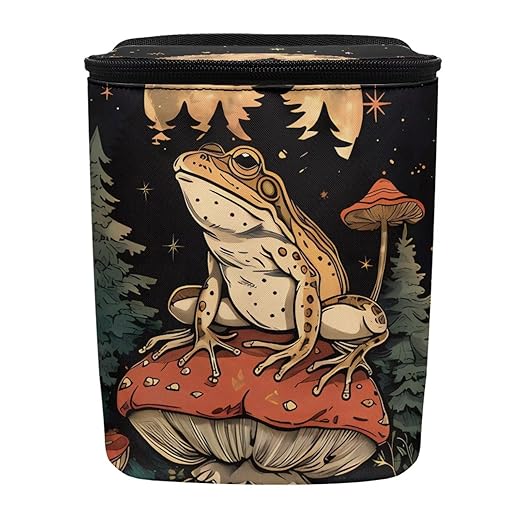 Cute Frog Car Trash Can Lightweight Multipurpose Trash Bin for Car Leak Proof Automotive Garbage Cans Fashion Interior Accessories Universal Fit for Cars Truck Van SUV