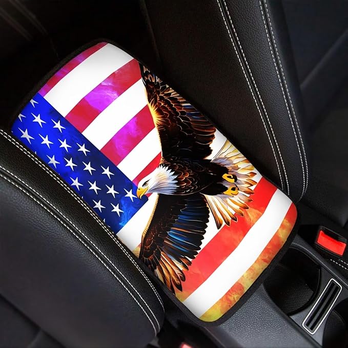 Biyejit Car Center Console Armrest Cushion Cover Pad Car Interior Decor Accessories Universal Fit for Sedan, Truck, SUV