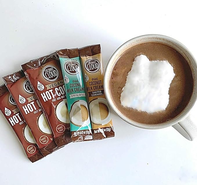 Coconut Cloud: Dairy-Free Coffee Creamer | Minimally Processed, Shelf Stable. Made from Coconut Powdered Milk. | Vegan, Gluten Free, Non-GMO. (Home, Office, Travel), Creamers (Vanilla - 20 Sticks)