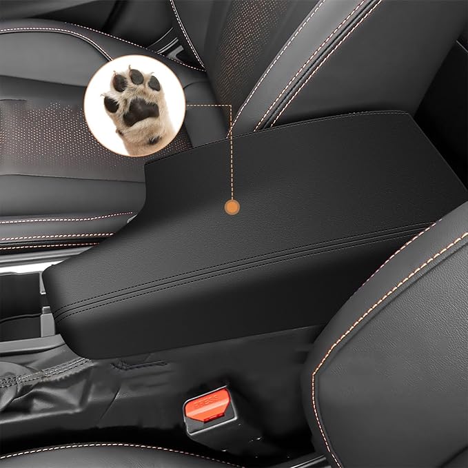 AOMSAZTO Console Cover for 2018-2023 Subaru Crosstrek Armrest Cover for Subaru Crosstrek Black