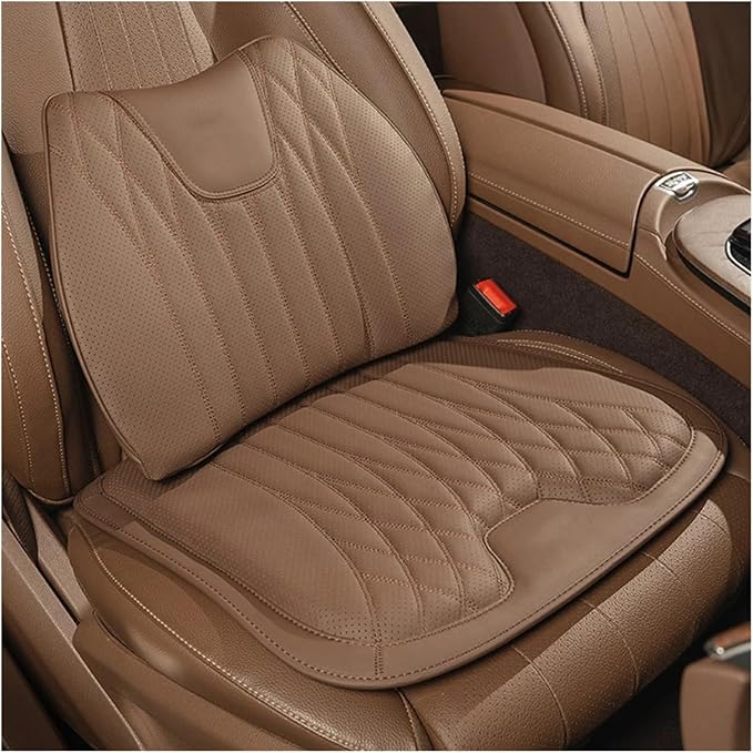 F Car Seat Cushion for BMW All Model I3 I4 I8 X1 X2 X3 X4 X5 X5M X6 X7 Z4 Car Lumbar Support Pillow Auto Seat Waist Back Cushion Y (Color : Black C)