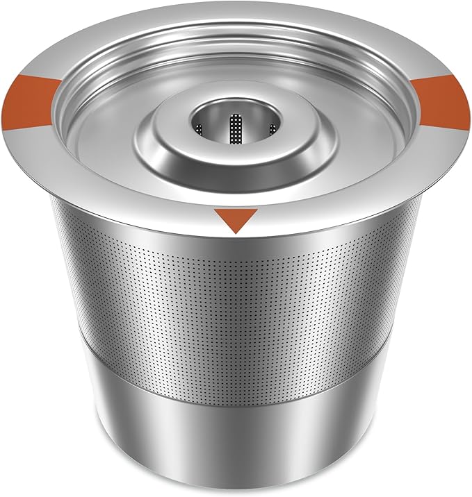 Reusable K Cups Coffee Pods for Keurig: Full Stainless Steel Refillable K Cups Coffee Filter Compatible 1.0 and 2.0 Coffee Makers-brewers (1Pack)