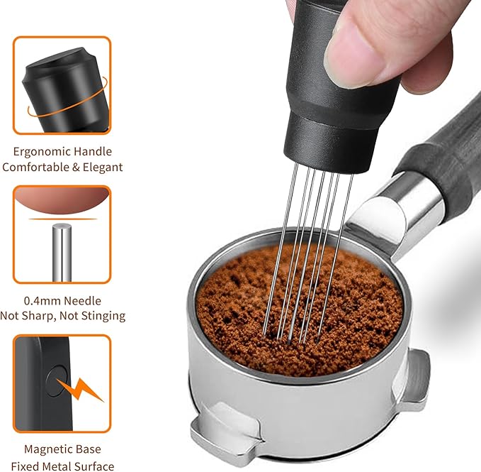 Upgraded WDT Tool with Strong Magnetic for Breville Barista Espresso Coffee Maker, Espresso Distribution Tool Espresso Accessories for Ninja Luxe Cafe Accessories